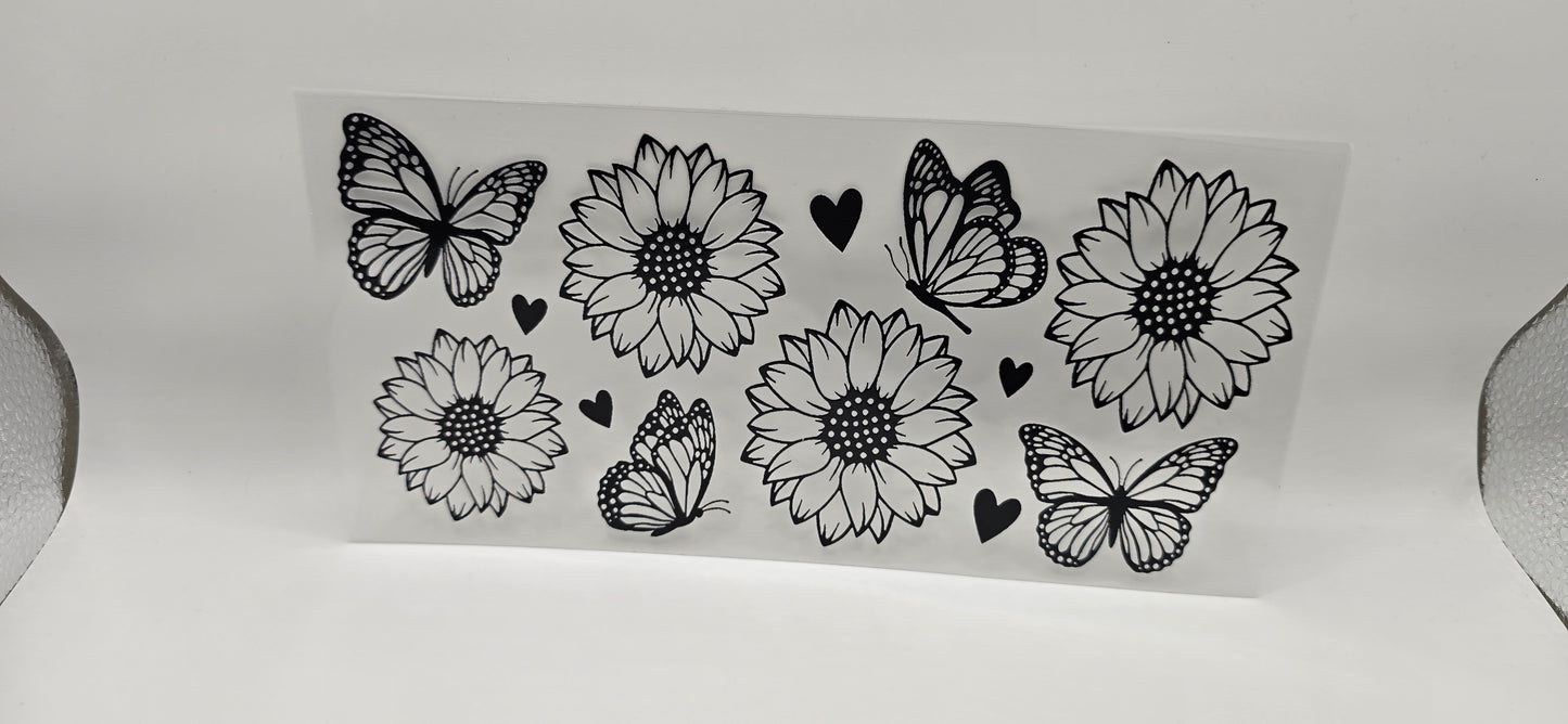 Midnight Bloom Wrap 🖤🌻🦋