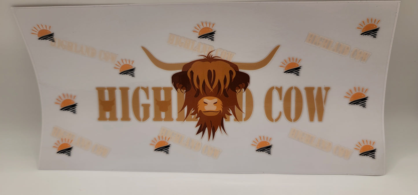 Highland Cow Sunrise Wrap