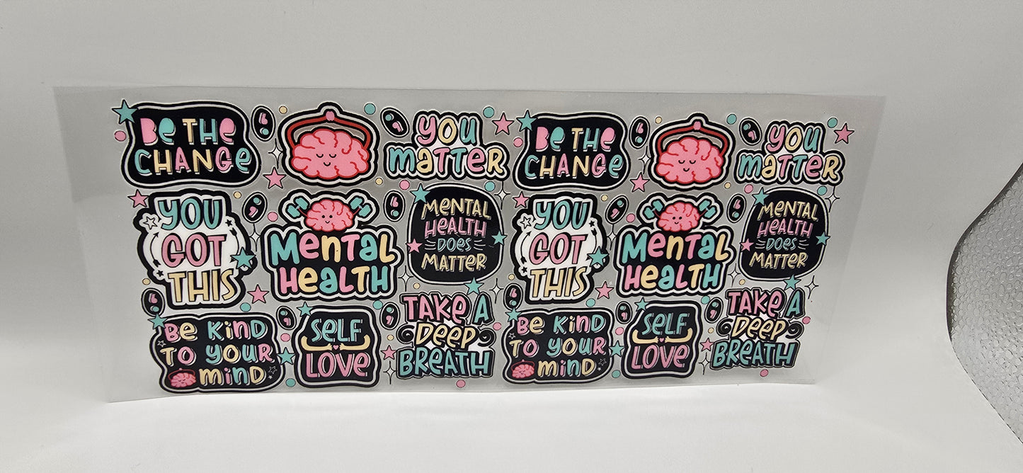 Be Kind to Your Mind – Mental Health Sticker Sheet