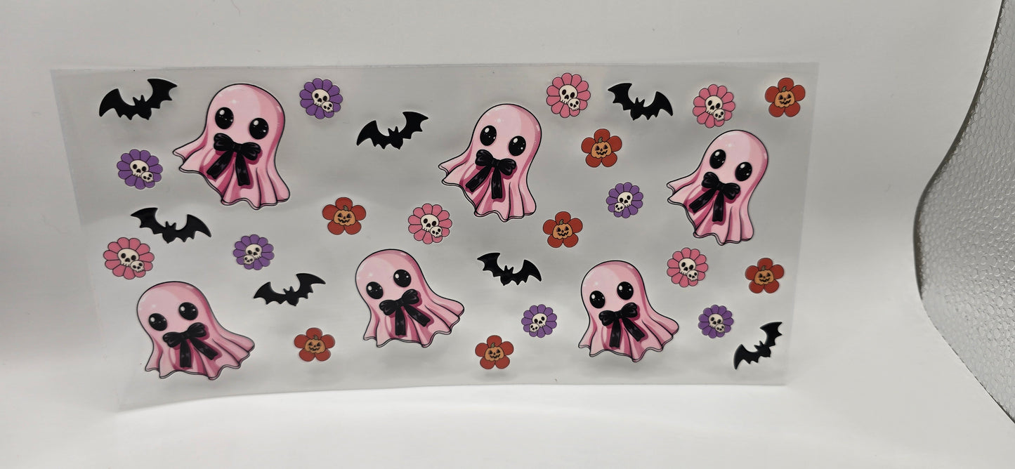 ✨ Pink Ghosts Spooky-Cute Wrap ✨