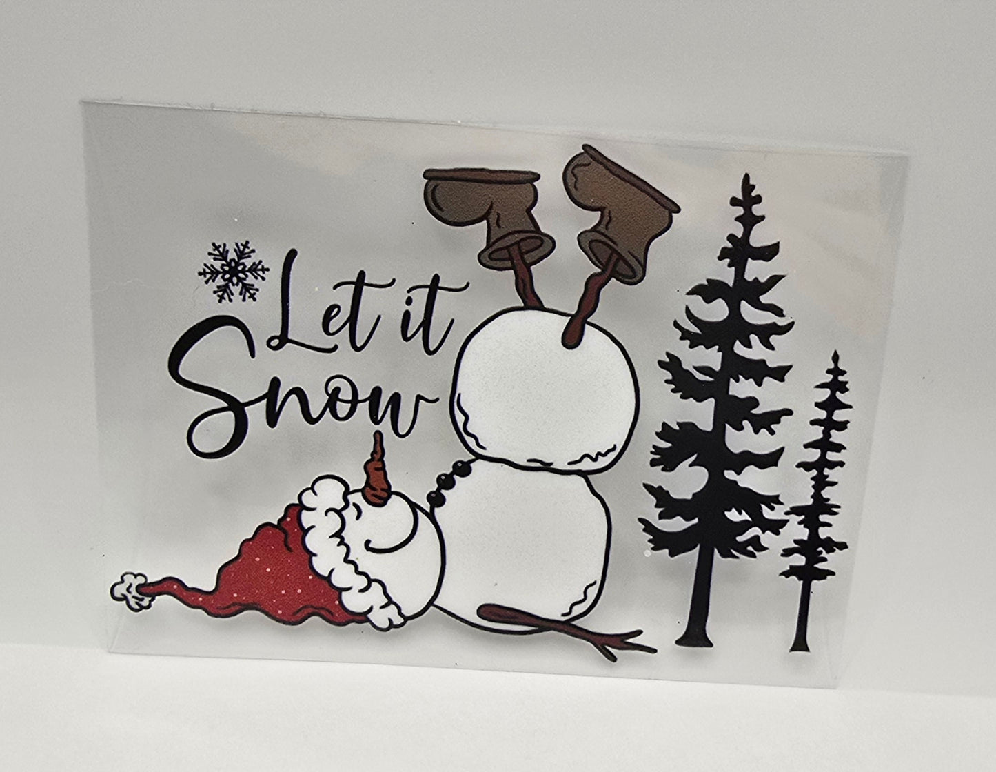 Let It Snow Christmas Tumbler Wrap