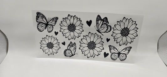 Midnight Bloom Wrap 🖤🌻🦋