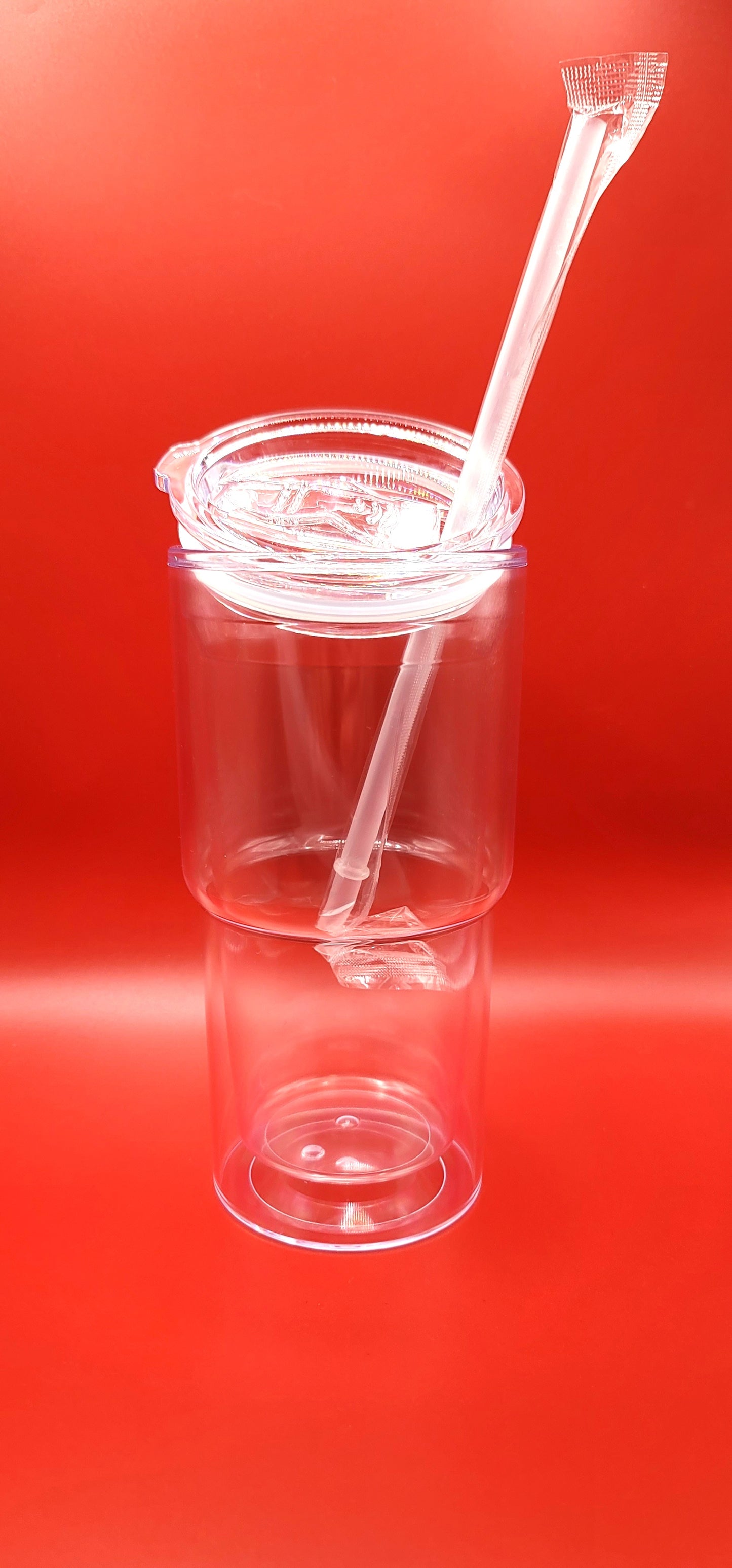 18oz Stanley-Style Snow Globe Tumbler