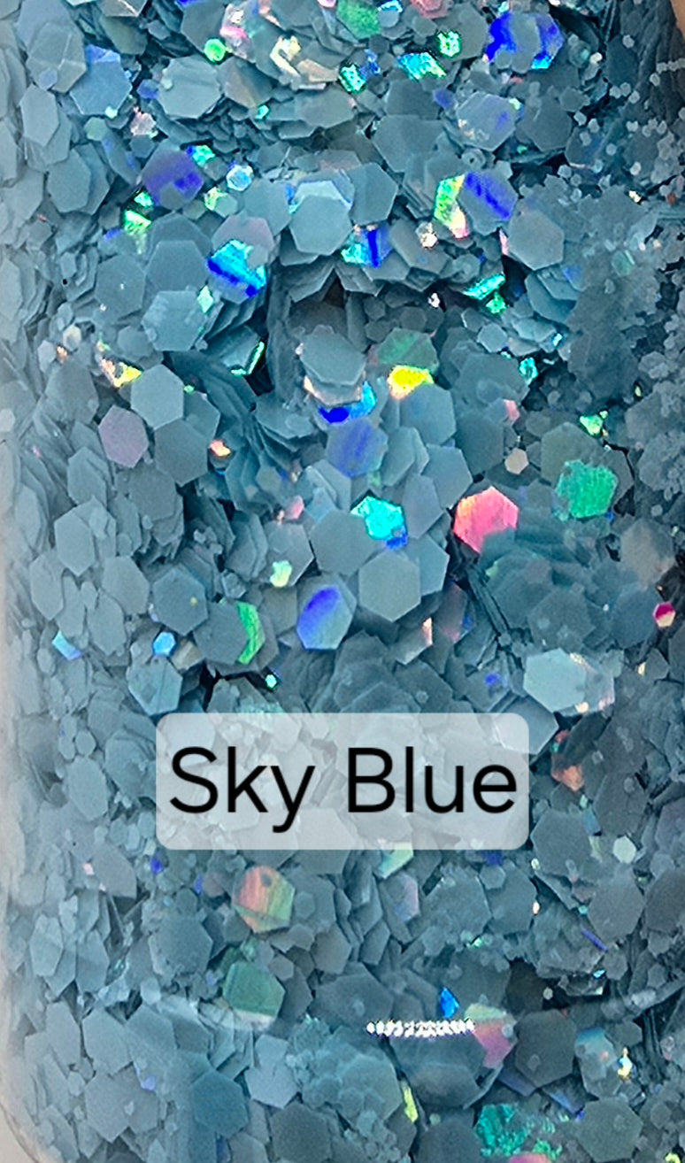 Sky Blue Glitter