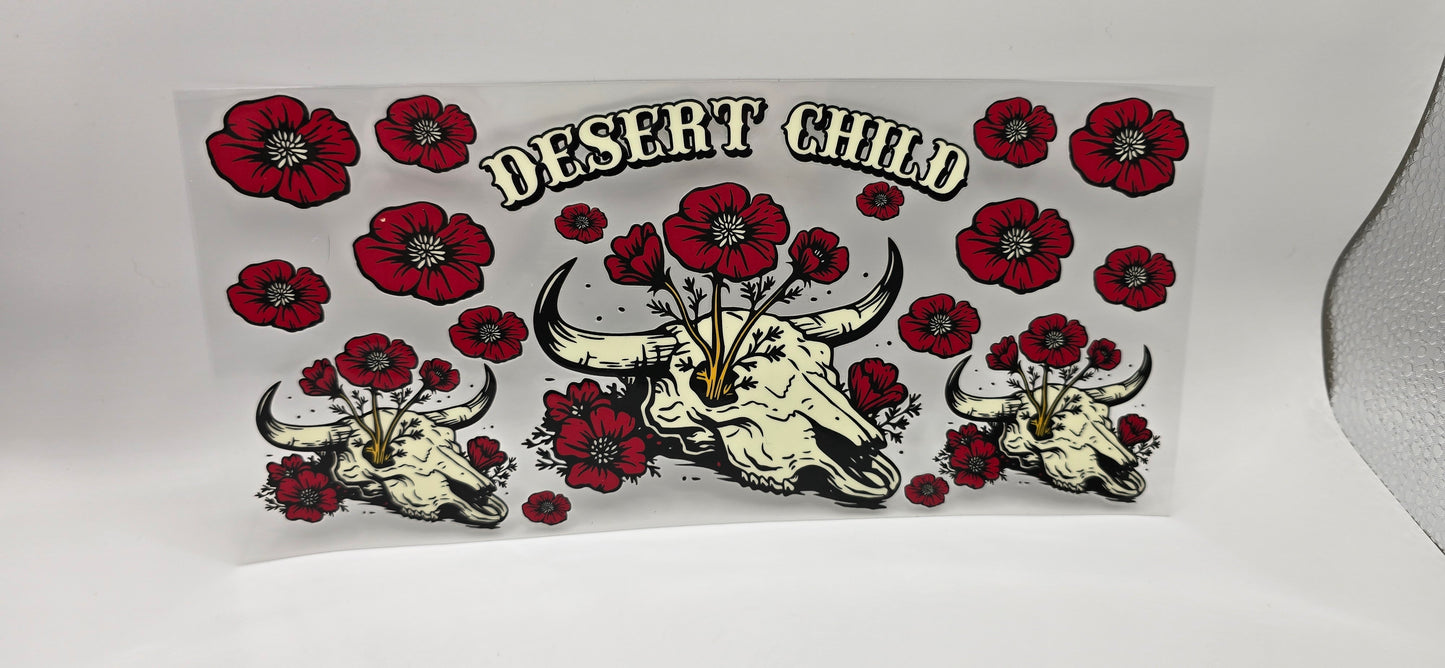 Desert Child Wrap – Western Skull & Flowers