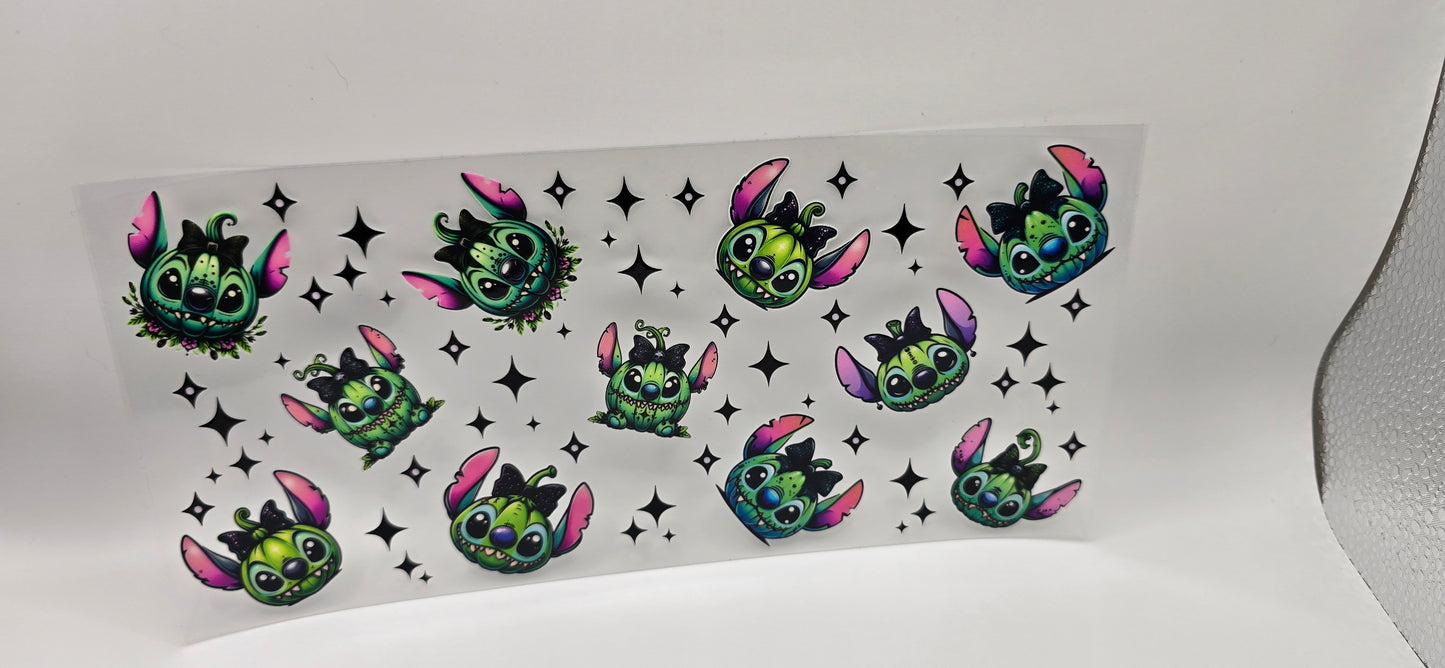 Neon Alien Pumpkin Wrap – Spooky Cute Edition