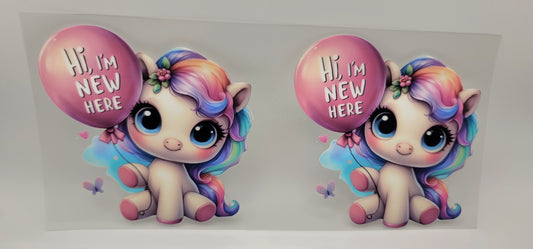 Hi, I'm new here - rainbow unicorn