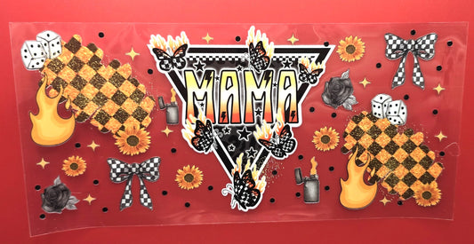 Sunflowers, Flames & Checkered MAMA