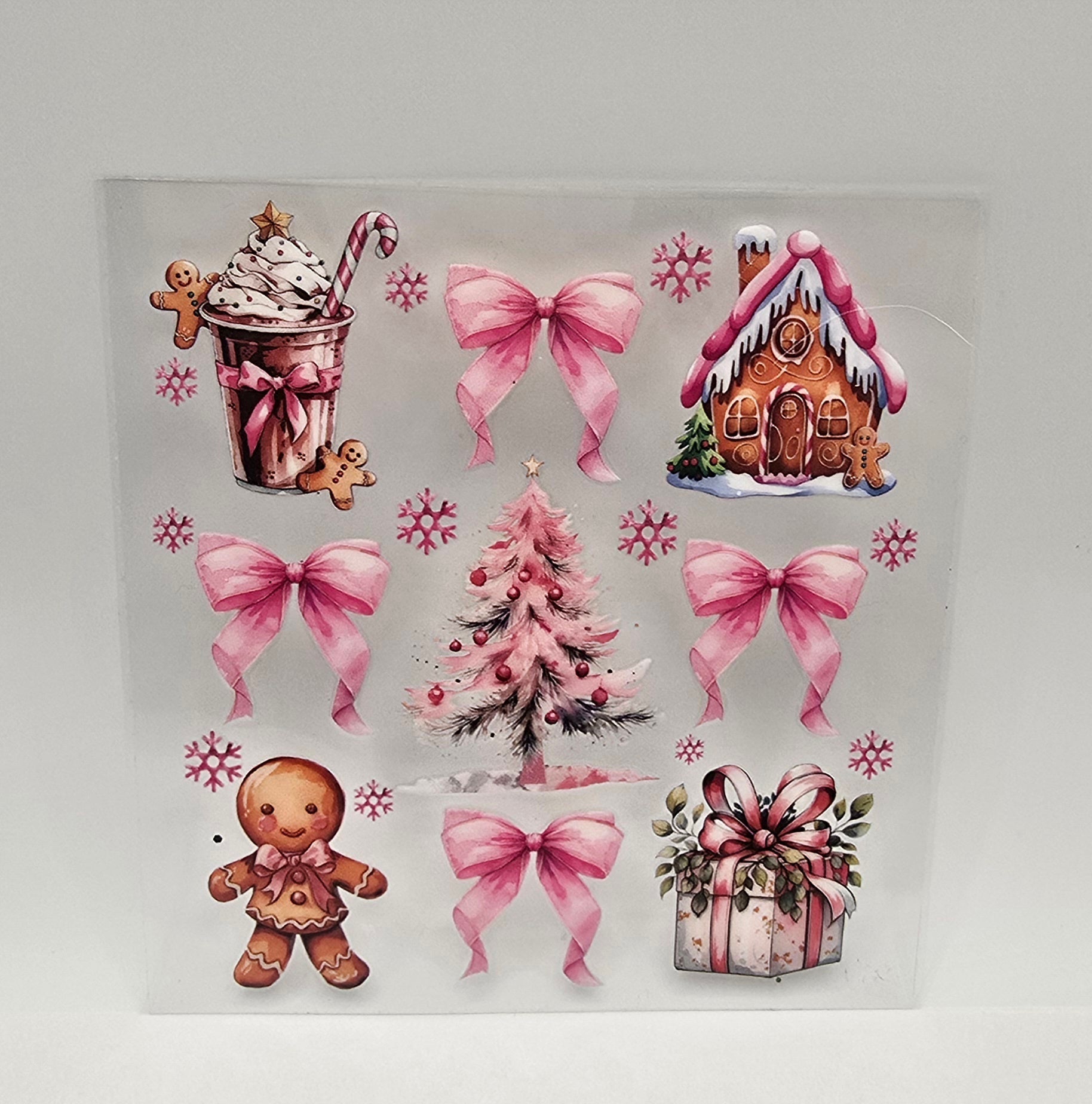 Pink Tree, Cocoa & Gingerbread Design
