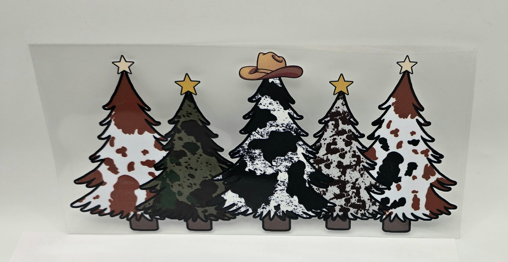 Rustic Cattle Print & Cowboy Hat Design