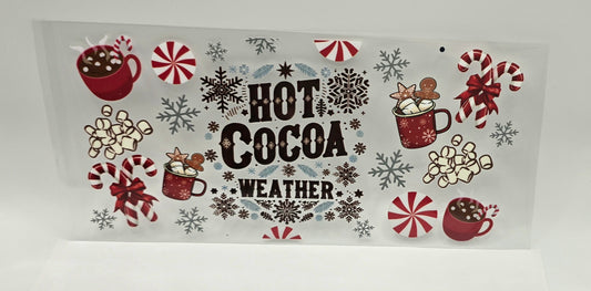 Peppermint & Marshmallow Christmas Tumbler Wrap