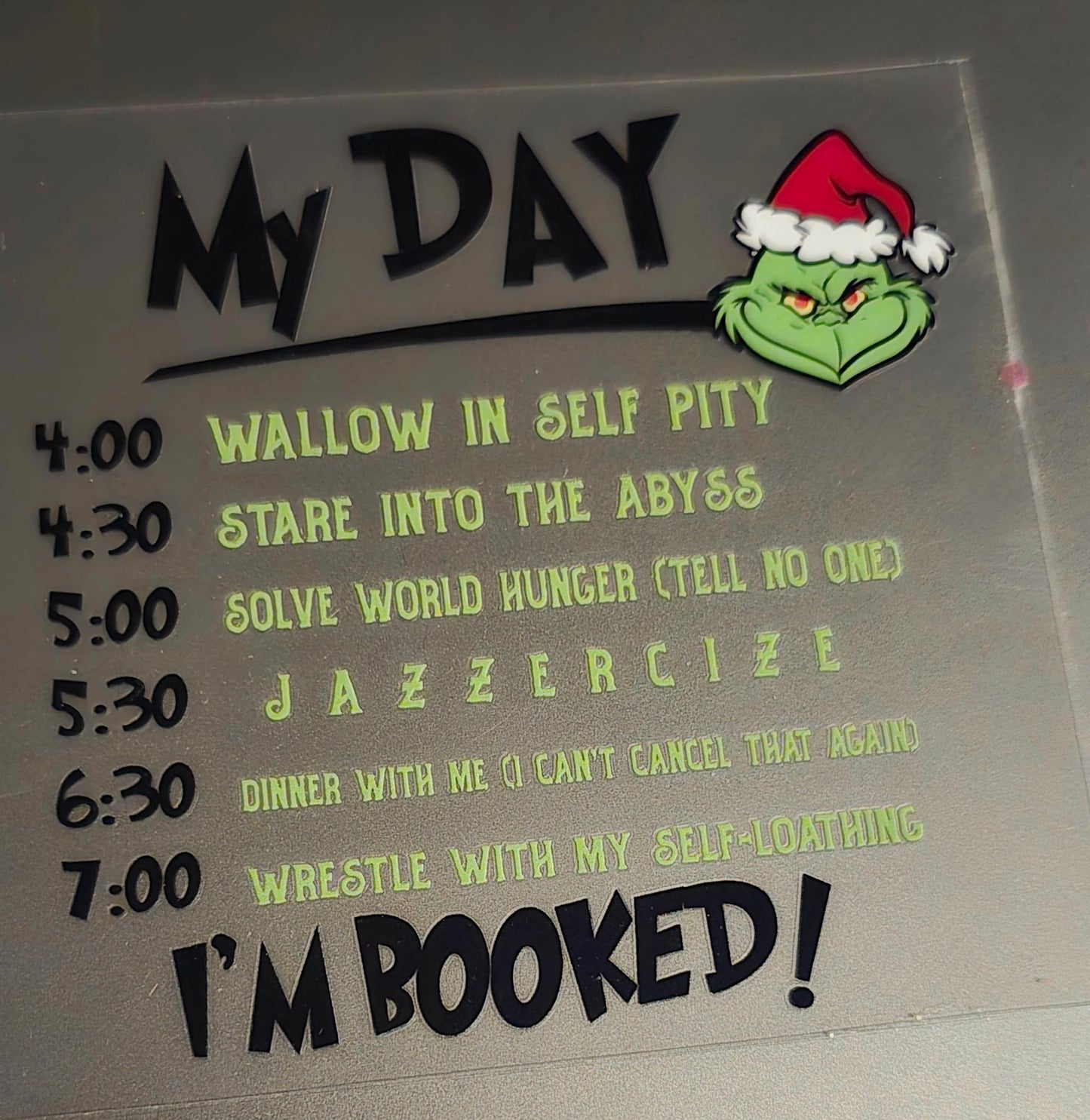 Holiday Chaos Schedule Wrap